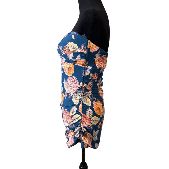 Nwt JANTZEN Women's Blue Vamp Tapestry One Piece Swim Dress Size 10 - Picture 7 of 10